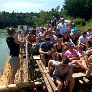 Abenteuer Floßfahren auf der Donau